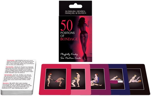 Playfully Kinky Sex Position Cards - 50 Bondage Positions for Endless Fun and Exploration!
