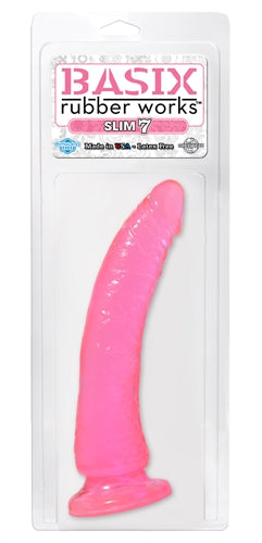 Experience Mind-Blowing Pleasure with Basix Rubber Works Slim Dildo and Suction Cup