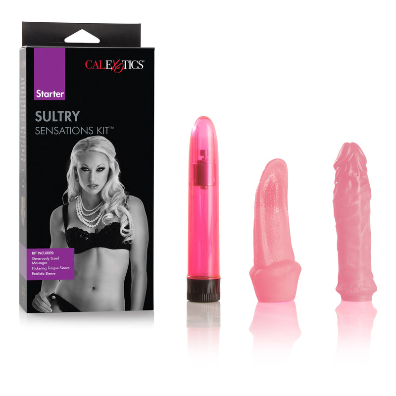 Double Pleasure Massager Kit - Experience Mind-Blowing Arousal with Two Incredible Sleeves and Multiple Speeds!