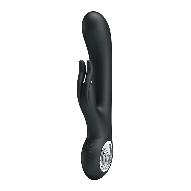 Rechargeable Silicone Rabbit Vibrator with Heating Function for Intense Pleasure and Eco-Friendly Satisfaction