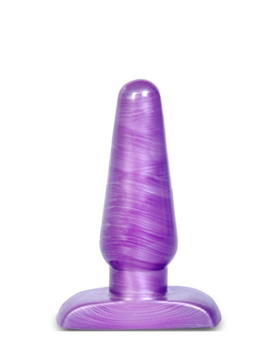 Purple Swirly Medium Plug for Out of This World Anal Pleasure and Safety