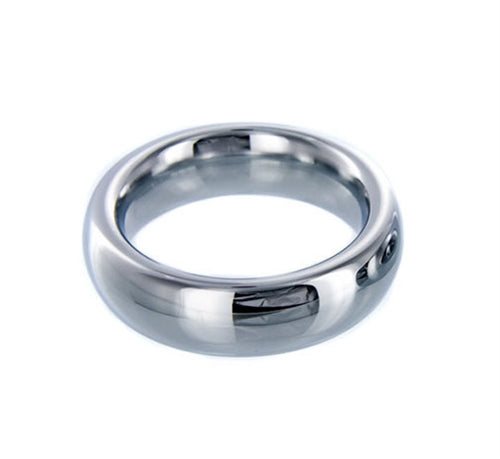 Rock Your World with a Heavy Stainless Steel Cock Ring - 2 Inches of Pleasure Enhancement