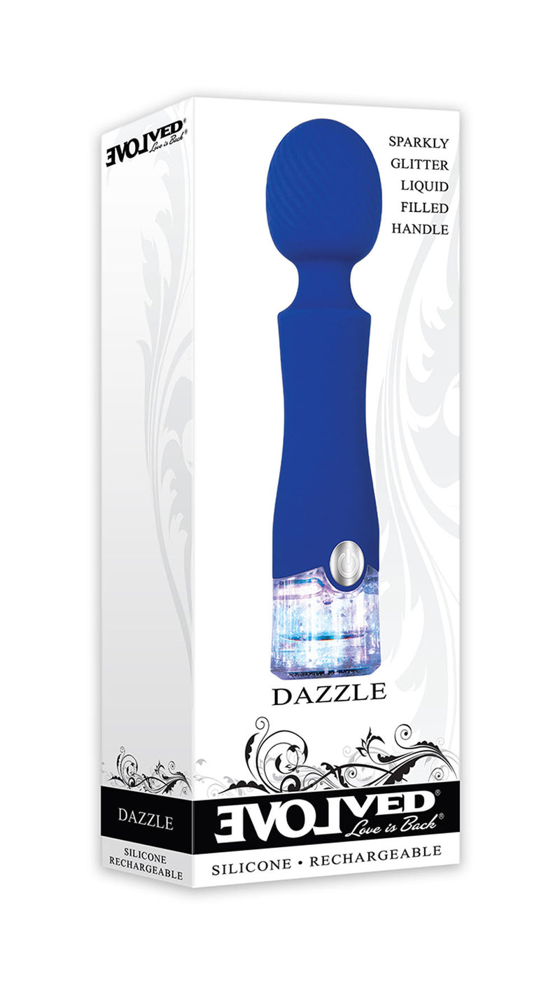 Glittery Wand: 10-Speed Waterproof Vibrator for Targeted Pleasure - Rechargeable and Eco-Friendly