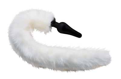 Unleash Your Inner Animal with White Fox Tail Plug and Ears Set