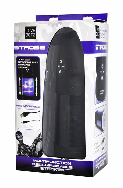 Revitalize Your Solo Sessions with the Rechargeable Love Botz Stroker - Waterproof and Customizable with 6 Modes and 3 Speeds!