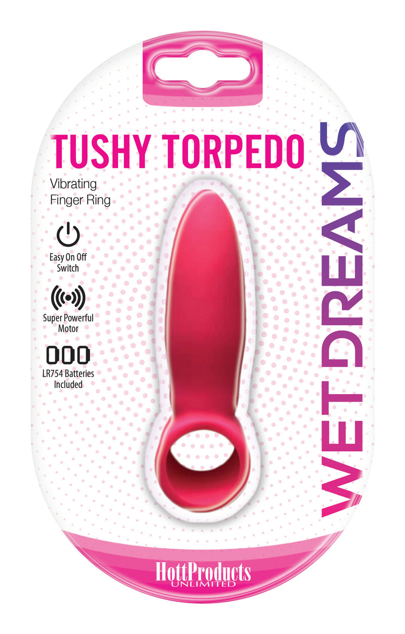 Turbo-Charged Anal Toy & Stimulator with Finger Ring for Intense Orgasms and Easy Play - Wet Dreams Tushy Torpedo