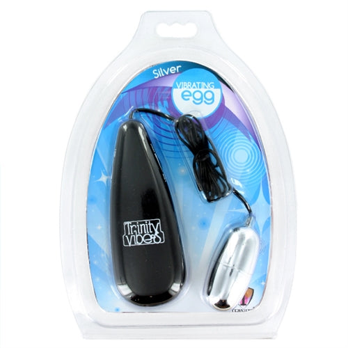 Spice Up Your Night with the Silver Vibrating Egg - Compact, Powerful, and Waterproof!