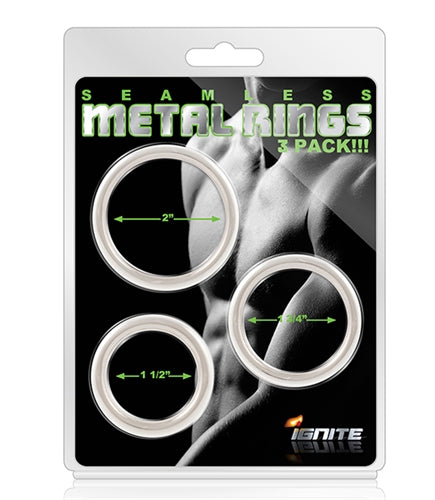 Ignite Steel Cock Rings: Durable, Stylish, and Phthalate-Free for Ultimate Pleasure.