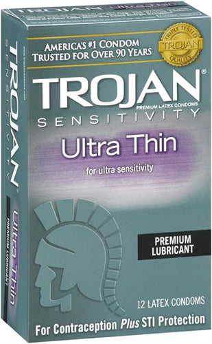 Trojan Ultra Thin Condoms for Intense Sensations and Protection.