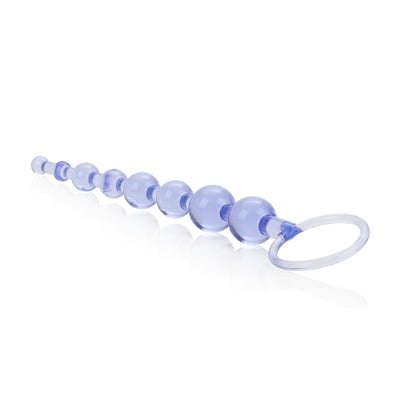 Flexible Slim Pleasure Beads with EZ Retrieval Ring - Phthalate-Free Anal Stimulator for Enhanced Pleasure