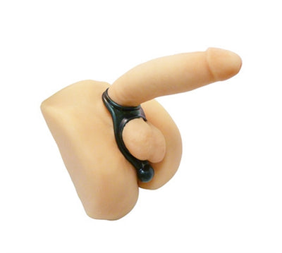 Ultimate Pleasure Cock and Ball Piece with Perineum Stimulator - Phthalate-Free TPR Material for Maximum Comfort and Grip