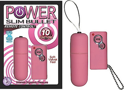 Slim Bullet Vibrator with Wireless Remote Control for Intense Clitoral Stimulation and 10 Powerful Vibration Functions - Waterproof and Phthalate-Free!