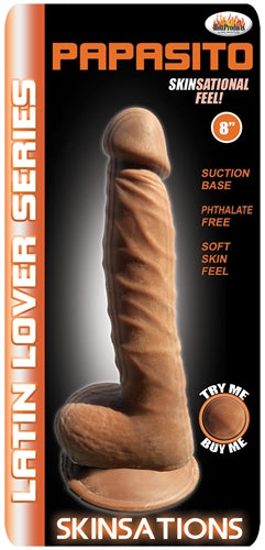 Get Realistic with SKINSATIONS Latin Lover Dildos - 8 Inches of Pleasure!