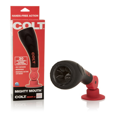 30-Function Waterproof Colt Mighty Mouth with Hands-Free Suction Cup Mount for Ultimate Self-Love