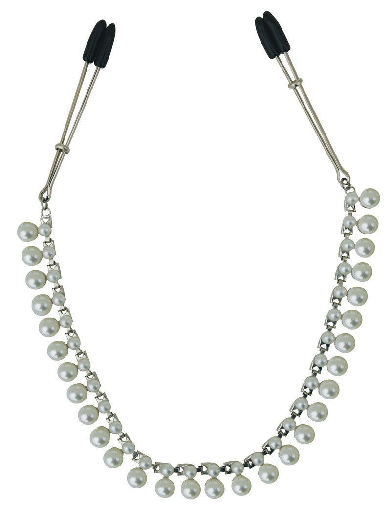 Pearl Chain Nipple Clips: Elegant and Naughty Accessory for Pain and Pleasure