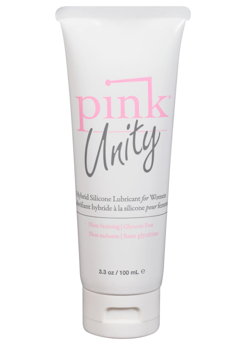 Experience Unmatched Pleasure with Pink Unity Hybrid Silicone Lubricant - 3.3 Oz. Tube