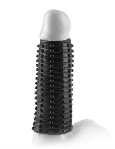 Enhance Your Pleasure with the Magic Pleasure Sleeve - A Stretchy, Tickler-Filled Girth Gainer for Ultimate Satisfaction!