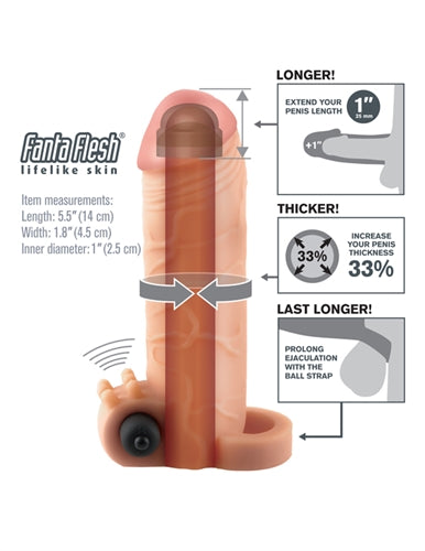 Enhance Your Pleasure with the Vibrating Real Feel Penis Extension