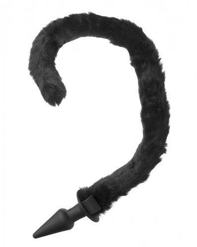 Fur-licious Spade Plug with Flexible Cat Tail for Sensual Play!