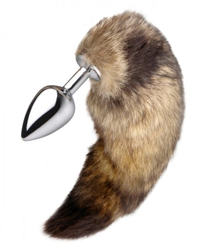 Fox Tail Anal Plug with Bushy Alloy Tail for Tail-Wagging Fun