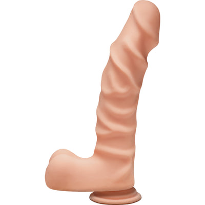 Experience Ultimate Satisfaction with The Ragin D: 10-Inch Dual Density Dildo with Suction Cup Base