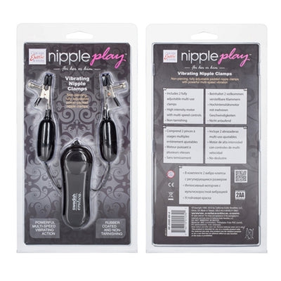 Dual Latex Dipped Adjustable Vibrating Nipple Clamps – Enhance Your Sensual Play with Customizable Pleasure!