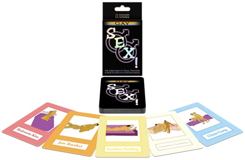 Spice up your love life with our Gay SEX. Card Game - Explicit illustrations of foreplay activities and sexual positions to explore with your partner.
