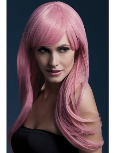 Pastel Pink Sienna Wig: Heat Resistant, Adjustable, and Professional Quality Synthetic Wig for a Bold and Flirty Look!