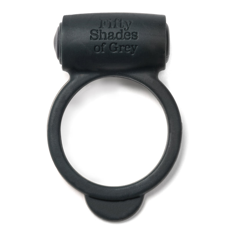 Enhance Your Pleasure with 50 Shades Vibrating Silicone Penis Ring - Waterproof, Delay Ejaculation, and Achieve Harder Erections!