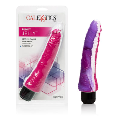 Funky Jelly Vibe: 7.5-Inch Waterproof Multi-Speed Vibrator