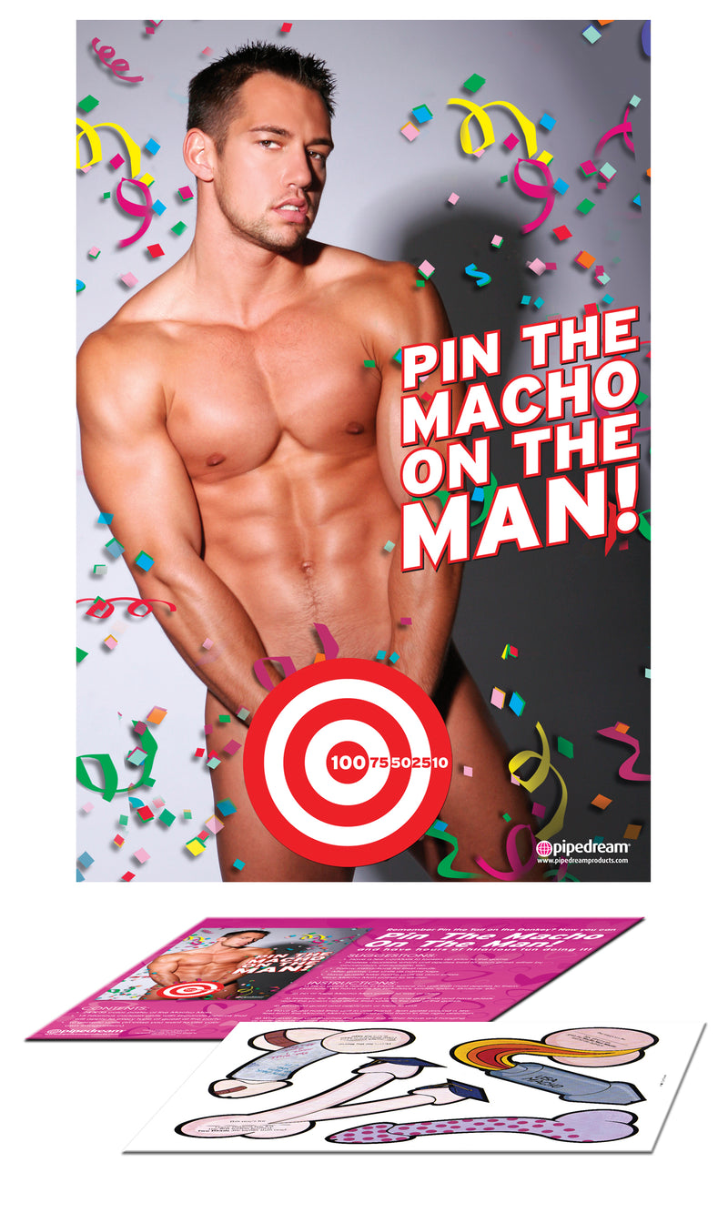 Spice Up Your Party with Pin the Macho on the Man Game!