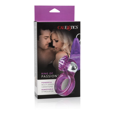 Passion Ring: Ultimate Couple's Enhancer with Multi-Speed Vibrations and Clitoral Teaser for Intense Orgasms.