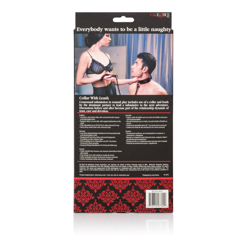 Spice up your love life with our Scandal Collar and Leash - the ultimate trust-building and sensual play enhancer!
