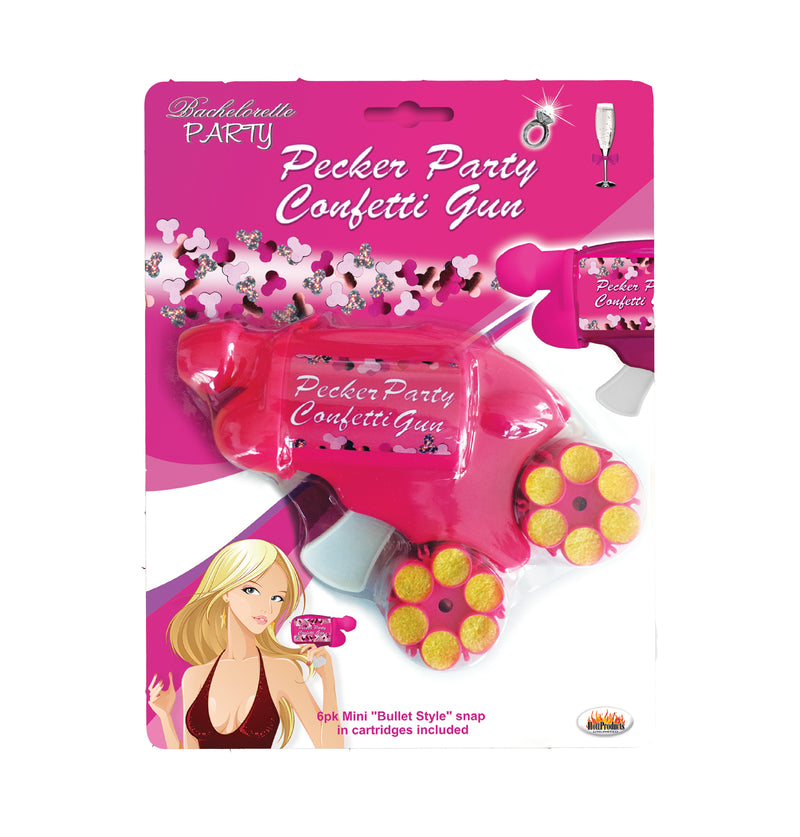 Sprinkle Some Fun with the Pecker Party Confetti Gun - Perfect for Bachelorette Parties!