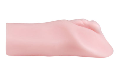 Plush Pink Mini Masturbator: Lifelike, Soft, and Ribbed for Your Pleasure!