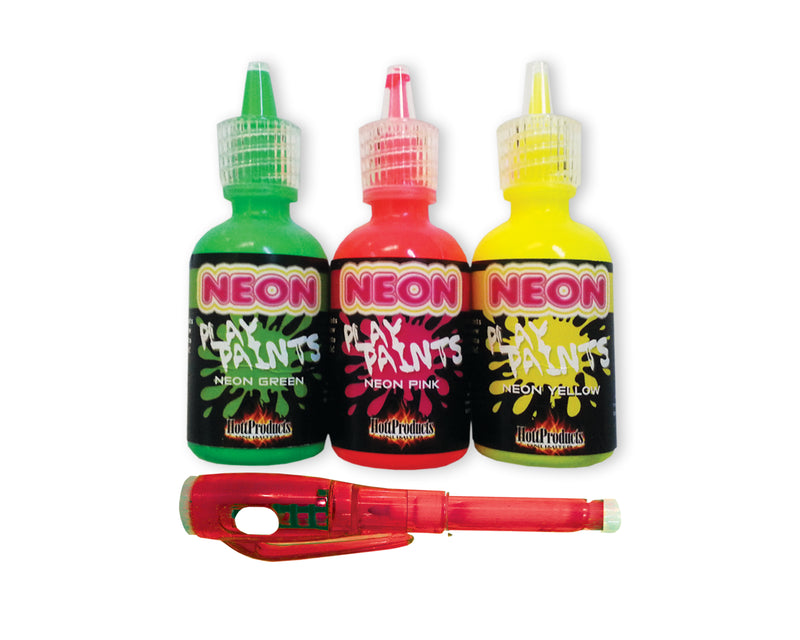 Neon Glow Paints: Vibrant Colors for Intimate Moments and Black Light Parties!