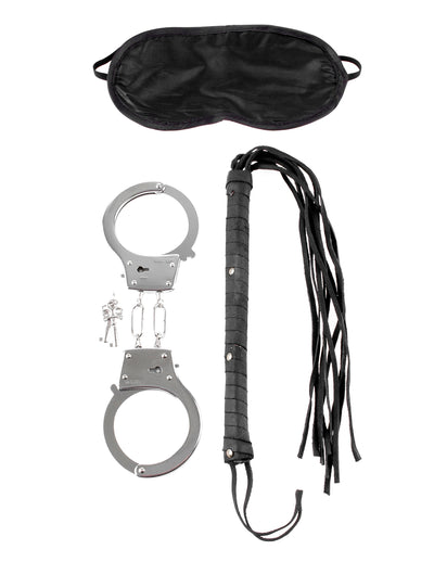 Spice Up Your Love Life with Our Beginner's BDSM Kit - Includes Handcuffs, Whip, and Love Mask!
