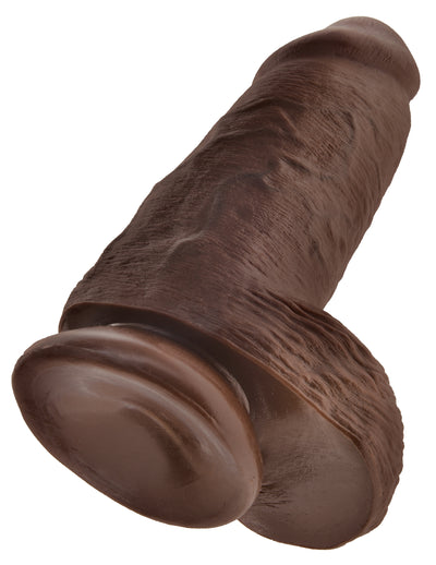 Realistic King Cock Chubby Dildo with Suction Cup Base and Balls - 9 Inches of Pleasure for Ultimate Satisfaction!