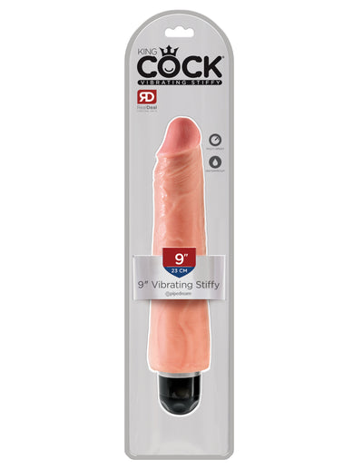 Experience Ultimate Pleasure with the Waterproof King Cock Vibrating Stiffy - Realistic and Multi-Speed for Solo Bliss!