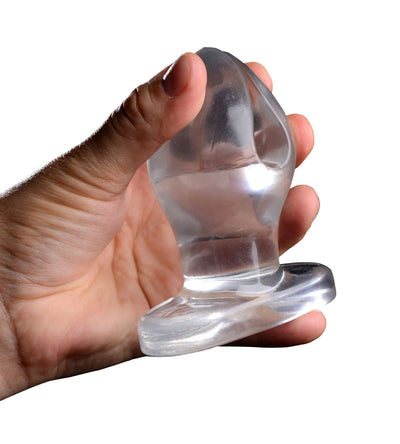 Ultimate Anal Pleasure with Clear Expanding Plug - Easy to Insert, Intense Sensations, Perfect for Rough Play!