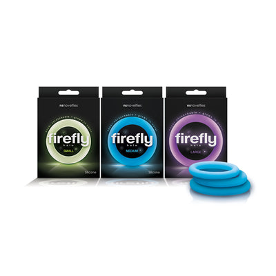 Light up your night with Firefly Halo Glow-in-the-Dark Cock Ring - Enhance Climax and Prolong Performance!