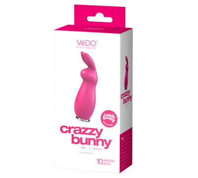Hop into pleasure with the Crazzy Bunny Vibrator! 10 vibration modes, flexible silicone body, and submersible design make every experience unique.