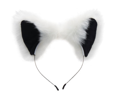 Unleash Your Inner Animal with White Fox Tail Plug and Ears Set