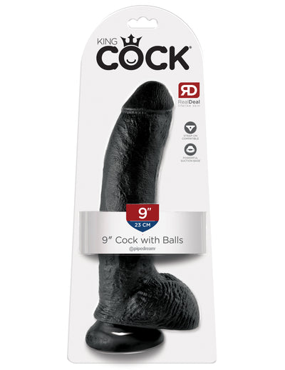 Realistic King Dong Dildo with Suction Cup Base for Solo or Partner Play - Waterproof Design for Shower Fun - 9 Inches of Pleasure!
