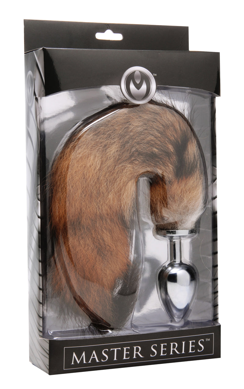 Fox Tail Anal Plug with Bushy Alloy Tail for Tail-Wagging Fun