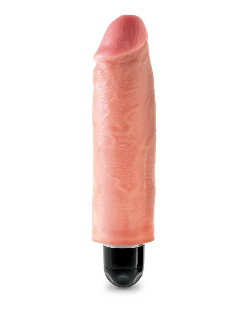 Experience Mind-Blowing Pleasure with the Waterproof King Cock Vibrating Stiffy Vibe - Realistic Design and Multi-Speed Power!