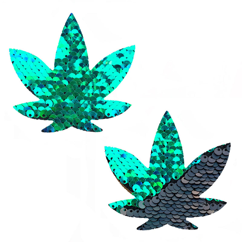 Weed Leaf Nipple Stimulators - Feel Sensational with Waterproof, Hypoallergenic, and Locally Sourced Pasties.