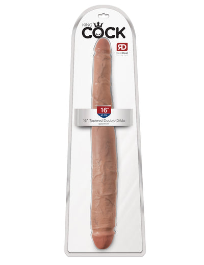 Ultimate Sensual Experience: King Cock 16" Tapered Double Dildo