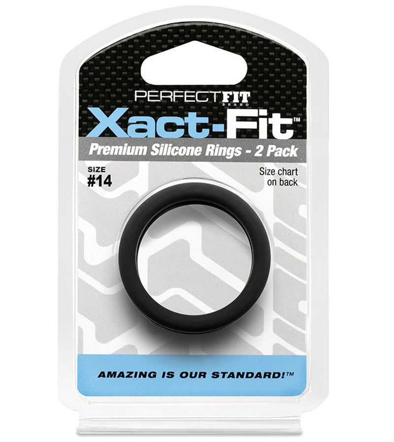 Xact-Fit Cockrings: Perfectly Sized 2-Pack for Ultimate Pleasure and Stimulation!