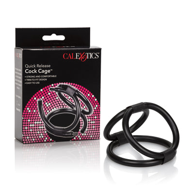 Trim-to-Fit 3 Ring Erection Enhancer with Quick Release for Ultimate Pleasure